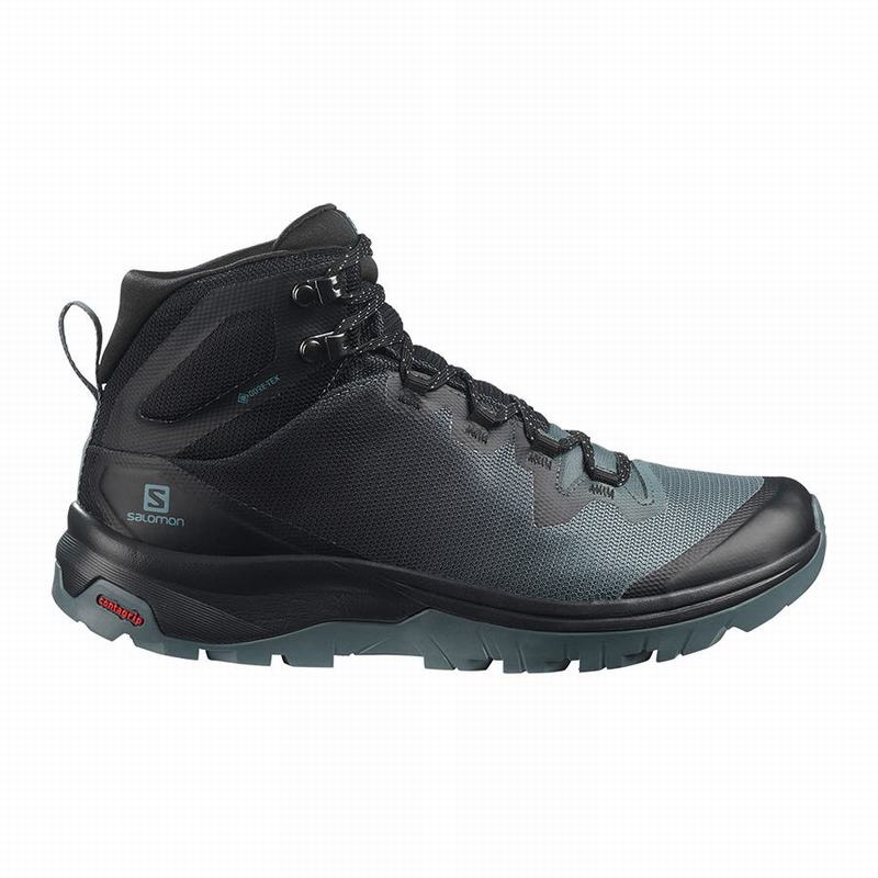 Buty Trekkingowe Damskie Salomon VAYA MID GORE-TEX - Ciemny Niebieskie / Czarne - Polska (706-QGPKOL